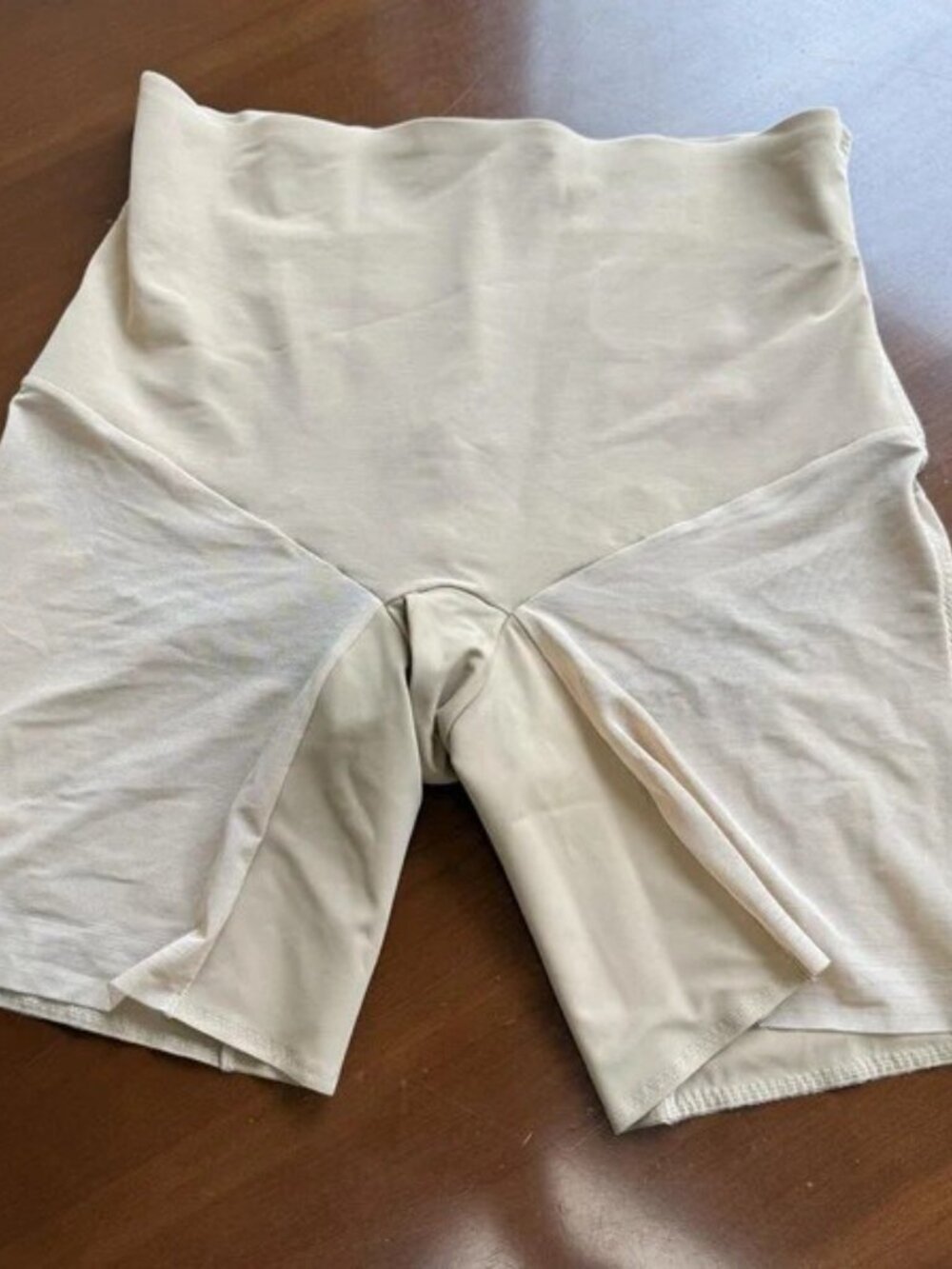 Honeylove Shapewear Shorts 1X Beige High Waist Tummy Control Compression Girdle